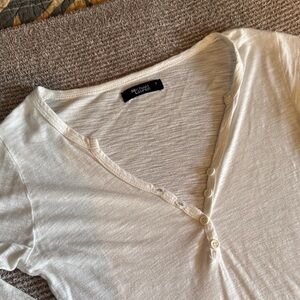 Michael Lauren white Button-Down Women's Top